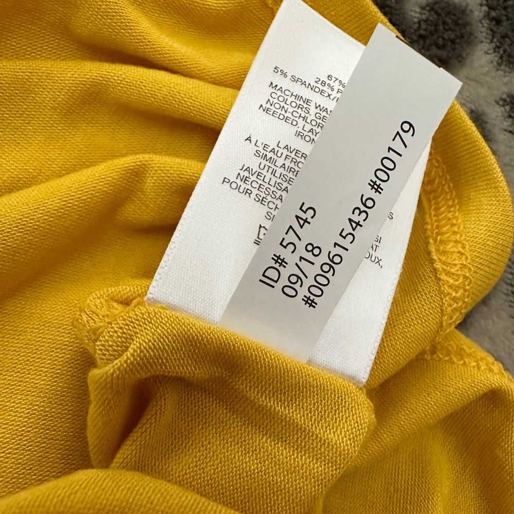 Express One Eleven Lace-up Sleeve London Tee in Yellow Size Small Women’s - Picture 9 of 14